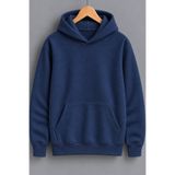 CALİBRA Unisex Basic Sweatshirt Hoodie Parlament Mavi