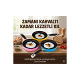CALIBURN Eğlenceli Tava Saat - Sahanda Yumurta Tasarımlı Mutfak Duvar Saati (6 Farklı Renk)