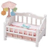 Calico Critters Mobil Beşik, Çalışma Özellikli Bebek Evi Mobilya Seti