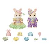 Calico Critters Paskalya Kutlama Seti, Sınırlı Sayıda Bebek Oyun Seti, 2 Figür ve Aksesuarlı