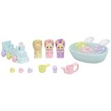 Calico Critters Üçüzler Bebek Banyo Zamanı Seti