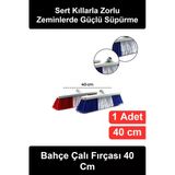 #Çalıfırçası Bahçe Çalı Fırçası 40 Cm Sert Plastik Kıllı Süpürge Başlığı Teras Balkon Sokak Garaj Dış Mekan Zemin Temizl