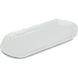 California Beyaz Oval Formlu Porselen Tepsi - Standart
