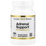 California Gold Nutrition, Adrenal Support With L-Tyrosine, Rhodiola Extract, Ashwa-Gandha Extract, And Eleuthero Extract, 60 Veg Capsules