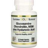 California Gold Nutrition California Gold Nutrition, Glucosamine Chondroitin, Msm Plus Hyaluronic Acid, 60 Veggie Kapsül - Aromasız
