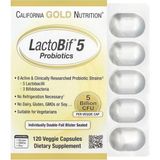 California Gold Nutrition, Lactobif® 5 Probiyotikler, 5 Milyar Cfu, 120 Bitkisel Kapsül - Aromasız