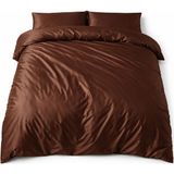 Calina Home Acı Kahverengi Pamuk-Saten Yorgan Kılıfı - 220 x 240 cm