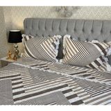 Calina Home Kahverengi Renkli Fırfırlı Nevresim Takımı - 200 x 225 cm