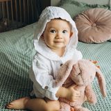 Caline Baby 2 Katlı Premium %100 Pamuk Rahat Bebek Gömlek| Unisex | 5-6 Yaş | Beyaz - 5 - 6 Yaş