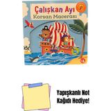 Çalışkan Ayı - Korsan Macerası (Ciltli - Hareketli Kitap) + Yapışkanlı Not Kağıdı