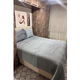 Çalışkan Çeyiz Evi Kadife Pike Takımı Ve Yatak Örtüsü Kapitone Pike Takımı Yatak Örtüsü Çift Kişilik 250X260