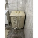 Çalışkan Çeyiz Evi Sarı Çamaşır Makinesi Örtüsü Plastik Malzeme ile Kaymaz Yapı Sunar