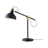 Çalışma Lambası,meridyendukkan Siyah Renk Gold Detay 19 cm Ikea Metal Masa Lambası