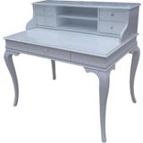 Calisma Masa 18135 Klasik Model Kayin Aslan Ayak Parlak Beyaz Lake Porselen Kulp