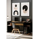 Çalışma Masası 155X60CM Yan Konsollu Çalışma Masası | Masa | Oyuncu Masası | Ofis Masası | Masa - 155x77 - Atlantik Çam