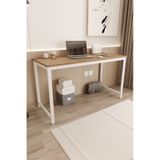 Çalışma Masası Bilgisayar Ofis Masası 60 X 140 Cm Ahşap - Beyaz
