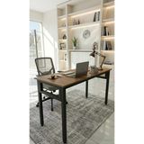 Çalışma Masası Çam/Siyah 120X60 Çalışma Masası, Bilgisayar Masası, Ofis Masası, Metal Ayaklı
