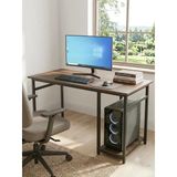 Çalışma Masası Çam/Siyah 140X60 Çalışma Masası, Bilgisayar Masası, Ofis Masası, Metal Ayaklı Tek Raflı