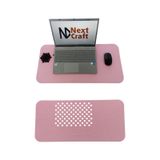 Çalışma Masası Düzenleyici Keçe Bilgisayar Mouse Pedi Masa Üstü Düzenleyici Mat 70x32 Cm Pembe