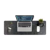 Çalışma Masası Düzenleyici Keçe Bilgisayar Mouse Pedi Masa Üstü Düzenleyici Mat 90x33 Cm Gri