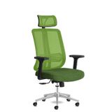 Calitte Spark Ofis Sandalyesi Baş Destekli Fileli Sırt Ergonomik Çalışma Koltuğu (Yeşil)