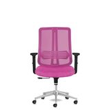 Calitte Spark Ofis Sandalyesi Ergonomik Sırt Destekli Çalışma Koltuğu Başlıksız File Sırt (Pembe)