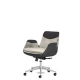 Calitte Storm Ofis Sandalyesi Krom Ayaklı Ergonomik Çalışma Koltuğu Dayanıklı Kumaş (Krem)