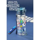 Calke Çocuk Matara Suluk 500 ml Pipetli Polikarbon Bpa Free - Space