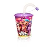 Calke Pony Lisanslı Akordion Pipetli Kapaklı Meşrubat Bardağı 400 ML BpA Free