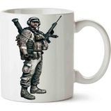 Call Of Duty 222 Porselen Kupa Bardak - Beyaz - 300 cc