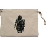 Call Of Duty Big Fighter Krem Clutch Astarlı Cüzdan / El Çantası - 25x18cm