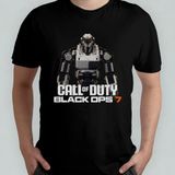 Call Of Duty Black Ops 7 Temalı Unisex %100 Pamuklu Bisiklet Yaka T-Shirt Model 2 - Siyah - XL