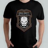 Call Of Duty Black Ops Unisex %100 Pamuklu Bisiklet Yaka T-Shirt Model 1 - Siyah