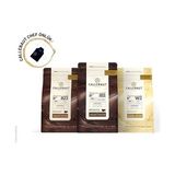 Callebaut 1 kg x 3'lü Set Kakaolu Çikolata Belçika Menşeli Yoğun Bitter Lezzet - 1 Adet