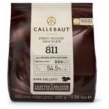 Callebaut 811 Bitter Drop Çikolata 400 gr %54.5 Kakao Oranı İle Yoğun Ve Dengeli Lezzet - 1 Adet