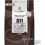 Callebaut 811 Bitter Kuvertür Drop Çikolata 2.5 Kg %54.5 Kakao Oranı ile Yoğun Lezzet