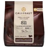 Callebaut Bitter Kuvertür Çikolata 400G - %54.5 Kakao Pastacılık Çikolatası 3'Li Ekonomik Paket