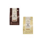 Callebaut Lezzeti: 823 Sütlü & W2 Beyaz Çikolata Drop 2'li Paket (2x1 Kg)