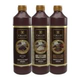 Callei Chocolate Callei 3 lt Waffle Sos Paketi Aromalı Bitter Çikolata Beyaz Çikolata Sütlü Çikolata