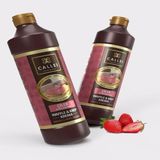 Callei Chocolate Callei Şişe Çilek Waffle Sos 1 Kg Doğal Ferahlatıcı Aromalı Çok Yönlü Kullanım