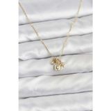Callerrons Accessories Pirinç Gold Renk Minimal Charmlı Kadın Kolye - EBJ251219W38831