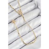 Callerrons Accessories Pirinç Zirkon Taşlı Ezme Zincirli Kutup Yıldızı Model Gold Renk Y Kolye - EBJ250816W37253