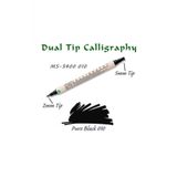 Calligraphy Cift Uclu Kaligrafi Kalemi 2 Mm + 5 Mm 010 Pure Black