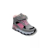 Callion 053-26 Deri Kürklü Patik Çocuk Spor Ayakkabı Buz Pembe Siyah 26-30