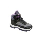 Callion 06F Deri Kiz Cocuk Sneakers Bot Fume Siyah Lila
