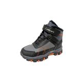 Callion 06P Deri Cocuk Sneakers Bot Fume Siyah Oranj
