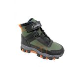 Callion 06P Deri Cocuk Sneakers Bot Haki Siyah Oranj