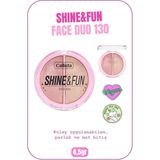 Callista Shine & Fun 130 Shine Squad Aydınlatıcı ve Toz Allık Paleti Hacim ile Parlak Görünüm
