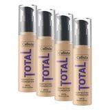 Callista Total Perfecting Fondöten 220 Natural Beige (4 paketi)