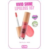 Callista Vivid Shine Lipgloss 4,5 ml 107 Playdate Pink Renkli Işıltılı Dudak Parlatıcısı Uzun Süre Kalıcı